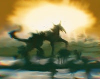 an image of a horse in the sun